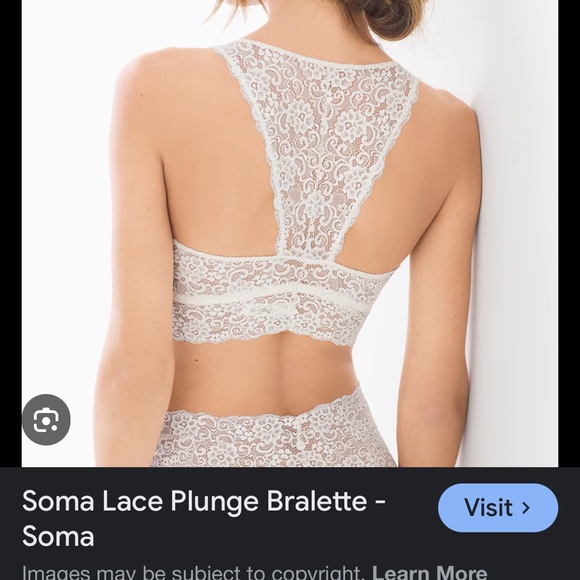 NWT Soma Bralette Lace Racerback Pullover Wireless XXL Cherry Red #0386 - Picture 9 of 10